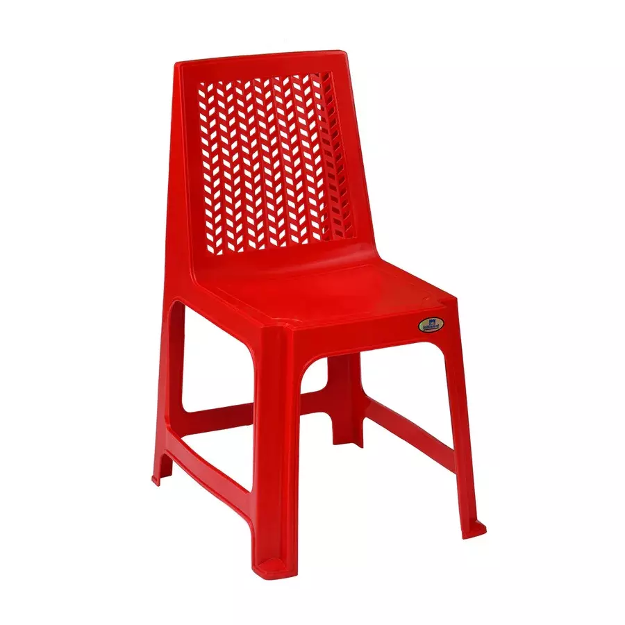 nilkamal-viva-plastic-armless-chair-bright-red-color