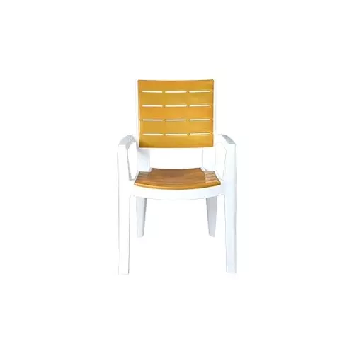 italica-designer-plastic-chair-with-arm-white-gold-color-5115-set-of-4