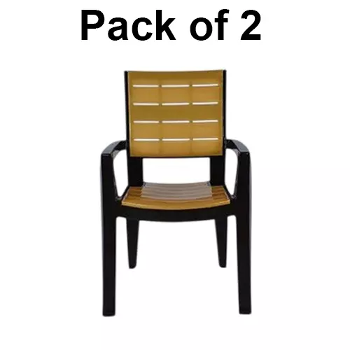 italica-designer-plastic-chair-with-arm-brown-gold-color-5115-set-of-2