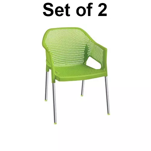 italica-plasteel-series-plastic-arm-rest-chair-with-steel-leg-150-kg-load-capacity-olive-green-color-1209-set-of-2