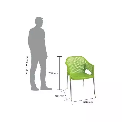 italica-plasteel-series-plastic-arm-rest-chair-with-steel-leg-150-kg-load-capacity-olive-green-color-1209-set-of-2