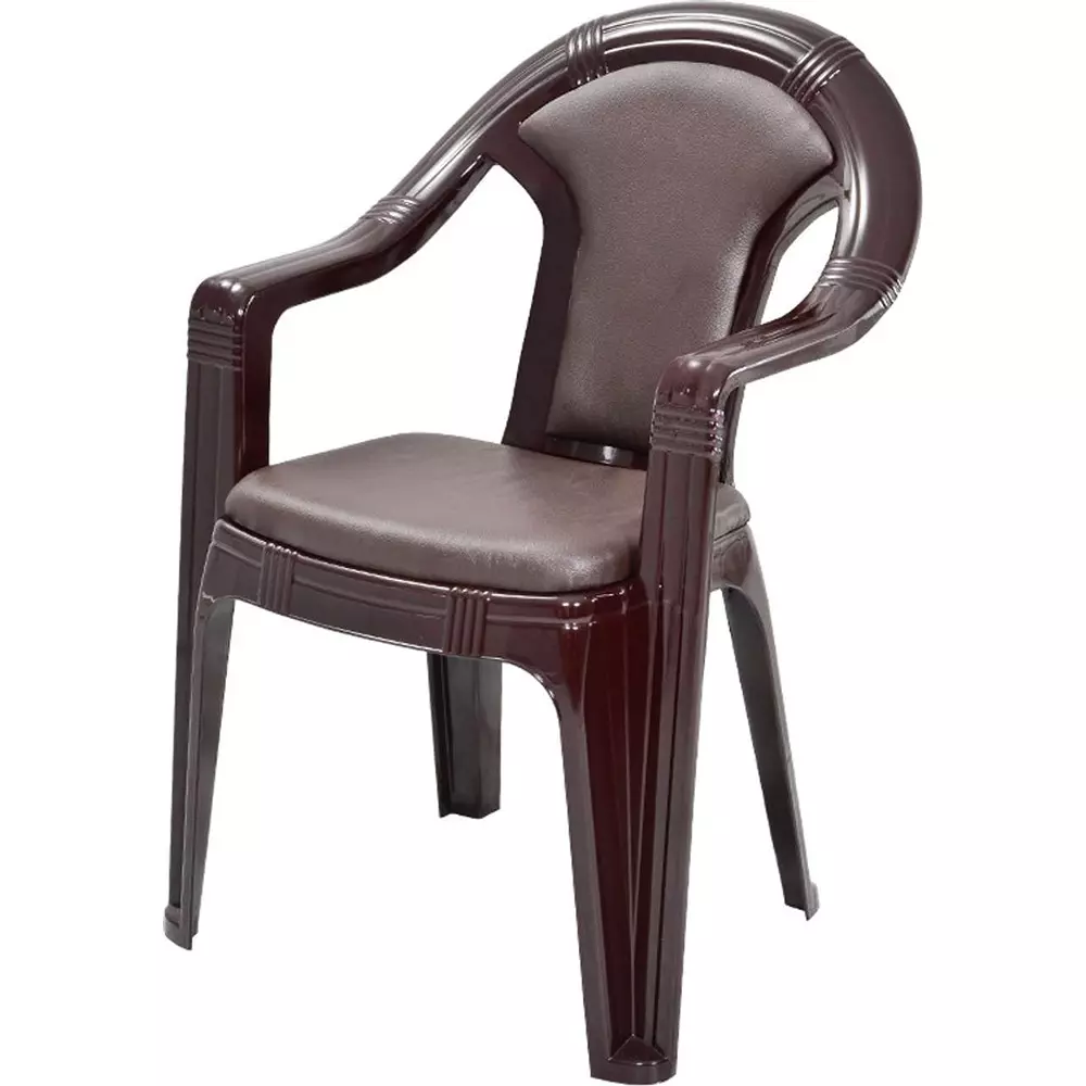 swagath-adore-cafeteria-cushioned-chair-with-arm-rest-plastic-brown-body-with-brown-rexine-cushioned-seat-82x59x59-cm-size-adore-rexsb-2-pack-of-2-pcs