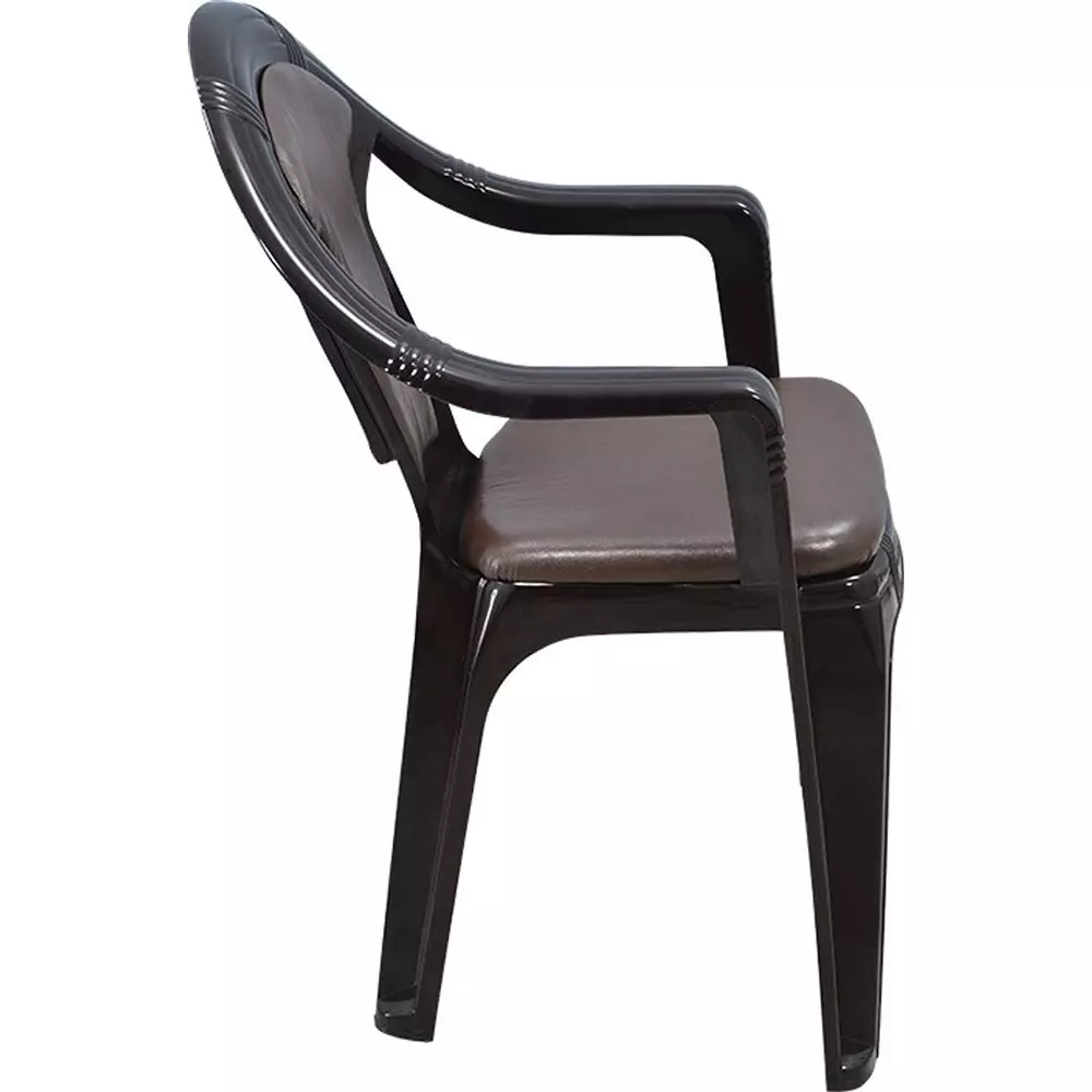 swagath-adore-cafeteria-cushioned-chair-with-arm-rest-plastic-brown-body-with-brown-rexine-cushioned-seat-82x59x59-cm-size-adore-rexsb-2-pack-of-2-pcs