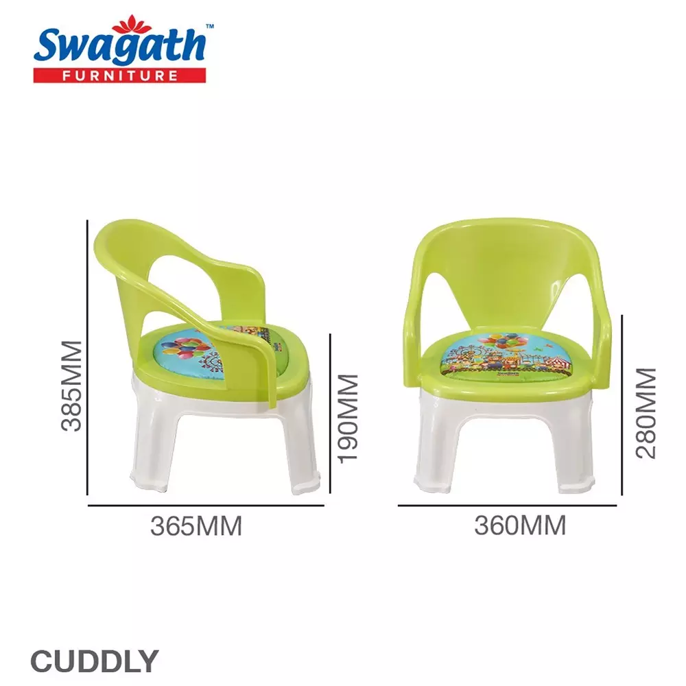 swagath-cuddly-kids-armrest-plastic-chair-30-kg-load-capacity-pre-assembled-type-green-color-cuddly-p-agrn-4-pack-of-4-pcs