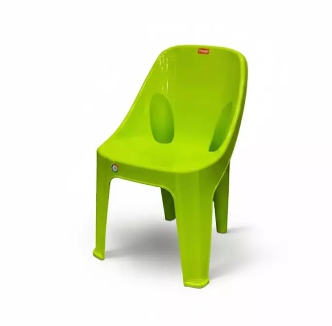 Mango Sleek Stackable CHARLIE Armless Chair Polypropylene Plastic 480x410x785 mm Citrus Green