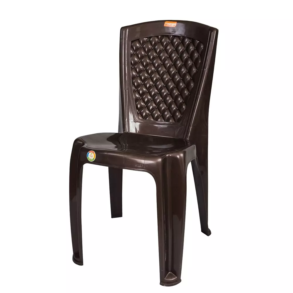 Mango BLOSSOM Armless Chair 533.4x381x863.6 mm Weather Brown for Indoors & Outdoors