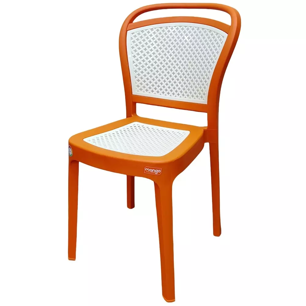 Mango SINGER Armless Chair 558.8x381x838.2 mm Mango Orange for Indoors & Outdoors