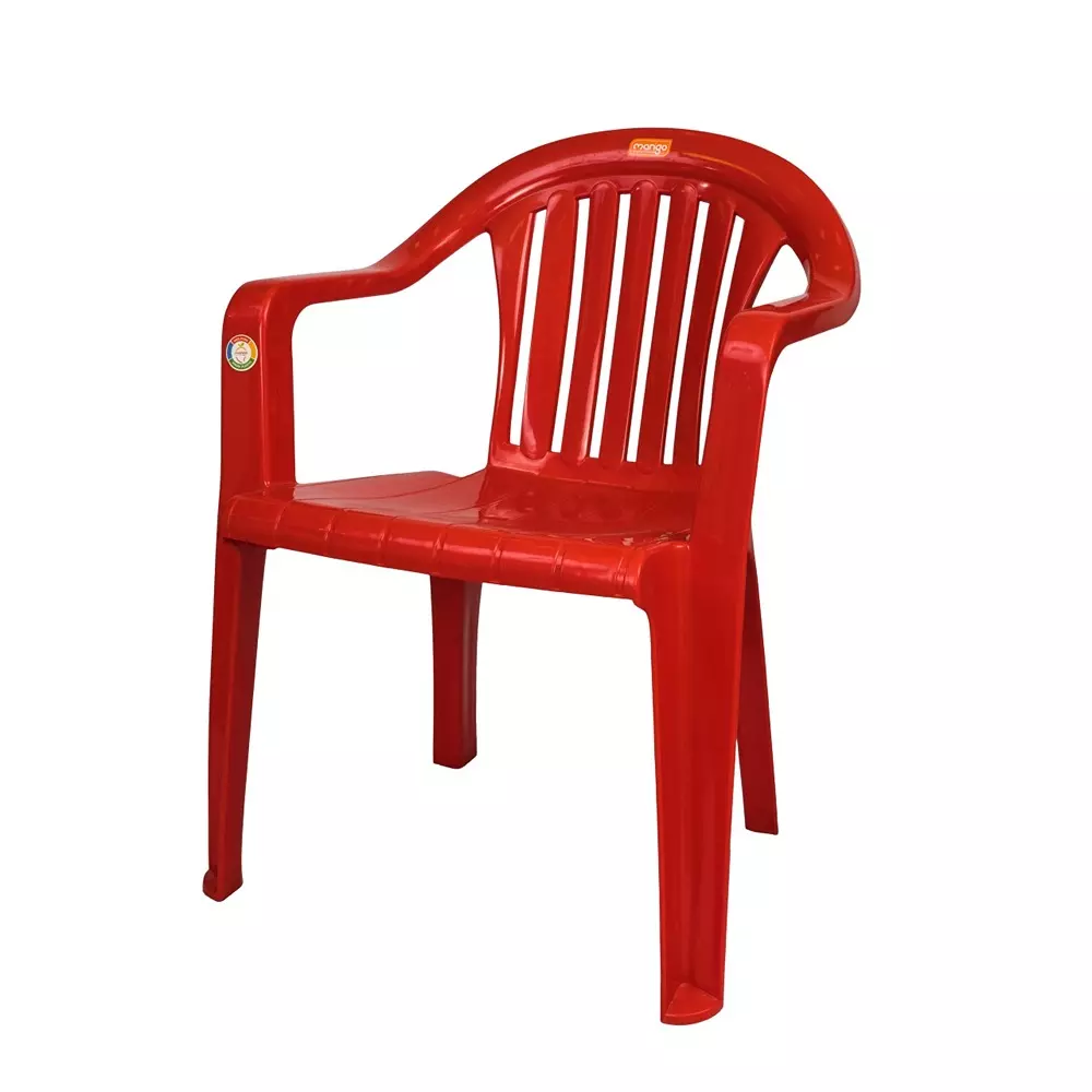 Mango Medium M 9023 Plastic Chair with Armrest 558.8x558.8x762 mm, Mystic Red