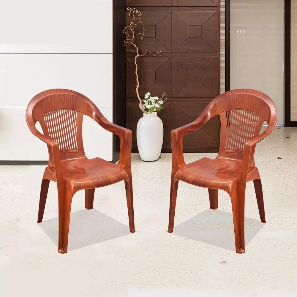 swagath-plastic-chair-with-armrest-teak-wood-color-for-cafe-home-and-offfice-sw-201-pack-of-2-pcs