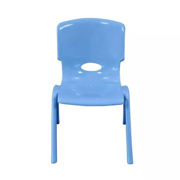 Swagath Comfortable Kids Plastic Chair Without Armrest Blue Color, Kidzy