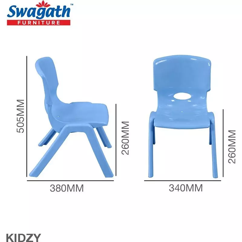 swagath-comfortable-kids-plastic-chair-withot-armrest-blue-color-kidzy-pack-of-4-pcs