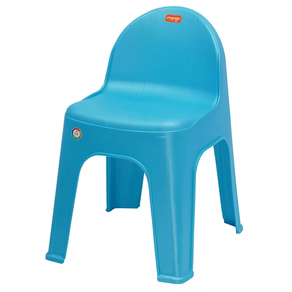 Mango Monty Cafe Chair With Armless Neo Blue 200 Kg Load Bearing Capacity Polypropylene Low Back Horeca Design