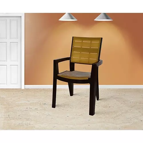 italica-designer-plastic-chair-with-arm-brown-gold-color-5115