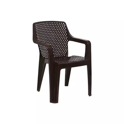Italica Oxy Series Plastic Arm Rest Chair Brown Color, 5214
