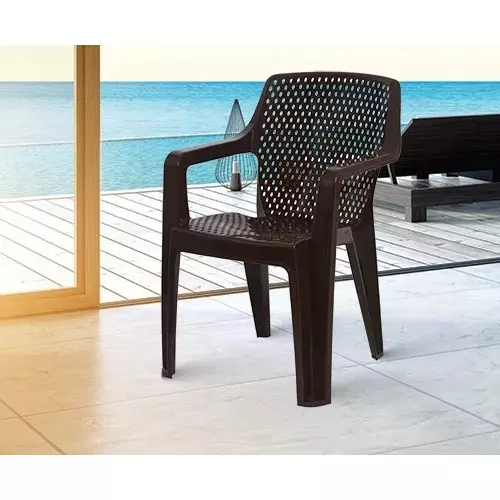 italica-oxy-series-plastic-arm-rest-chair-brown-color-5214
