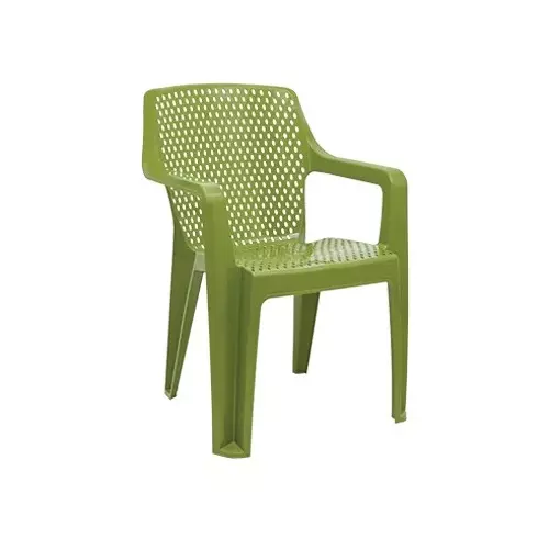 Italica Oxy Series Plastic Arm Rest Chair Olive Green Color, 5214