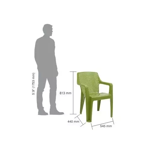 italica-oxy-series-plastic-arm-rest-chair-olive-green-color-5214