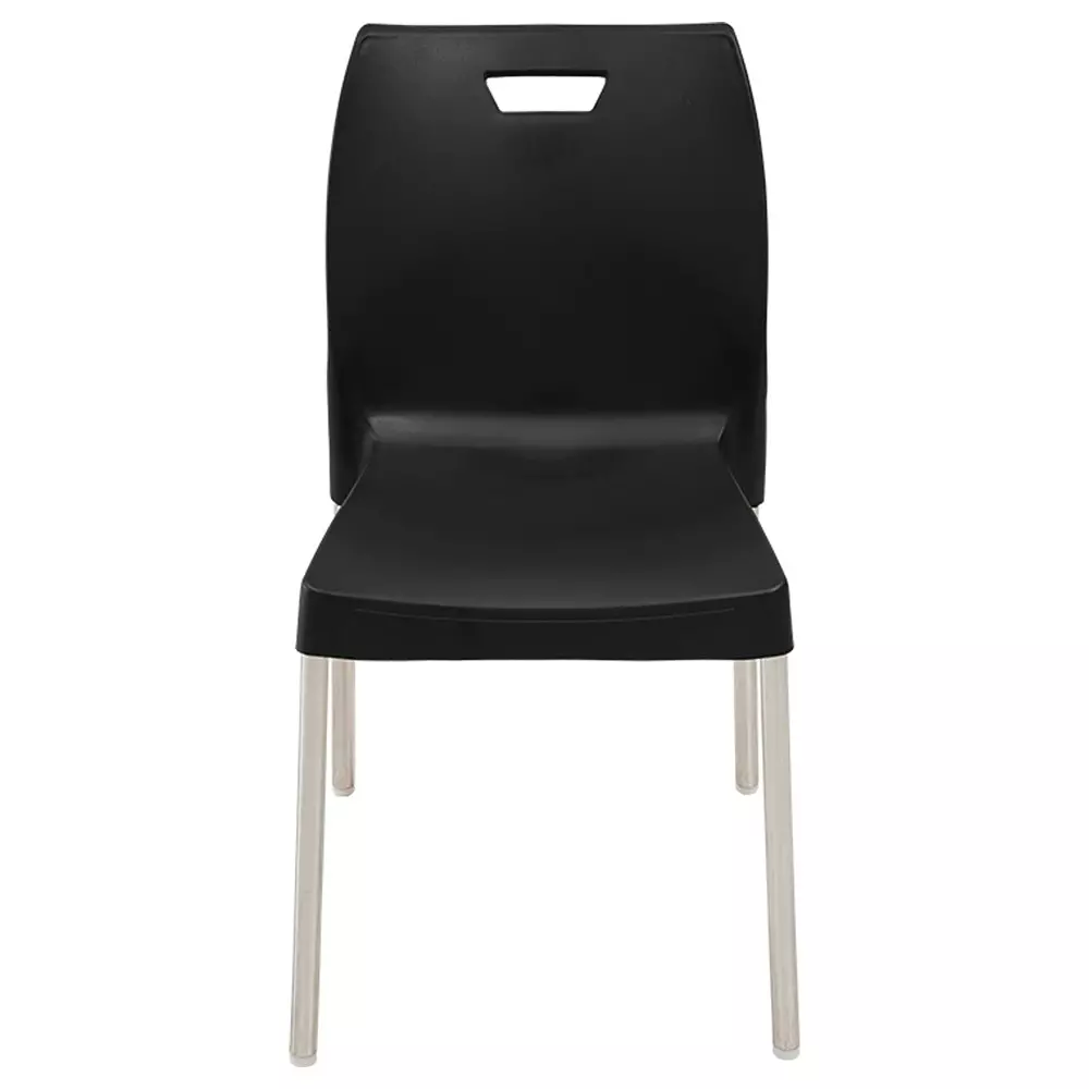 swagath-dining-chair-plastic-primary-material-stainless-steel-leg-material-pre-assembled-type-black-color-mintela-bk-4-pack-of-4-pcs