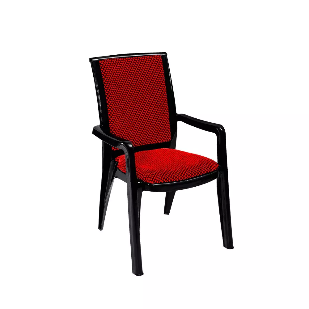 swagath-premier-plastic-cushioned-seat-with-arm-chair-red-and-black-set-of-4