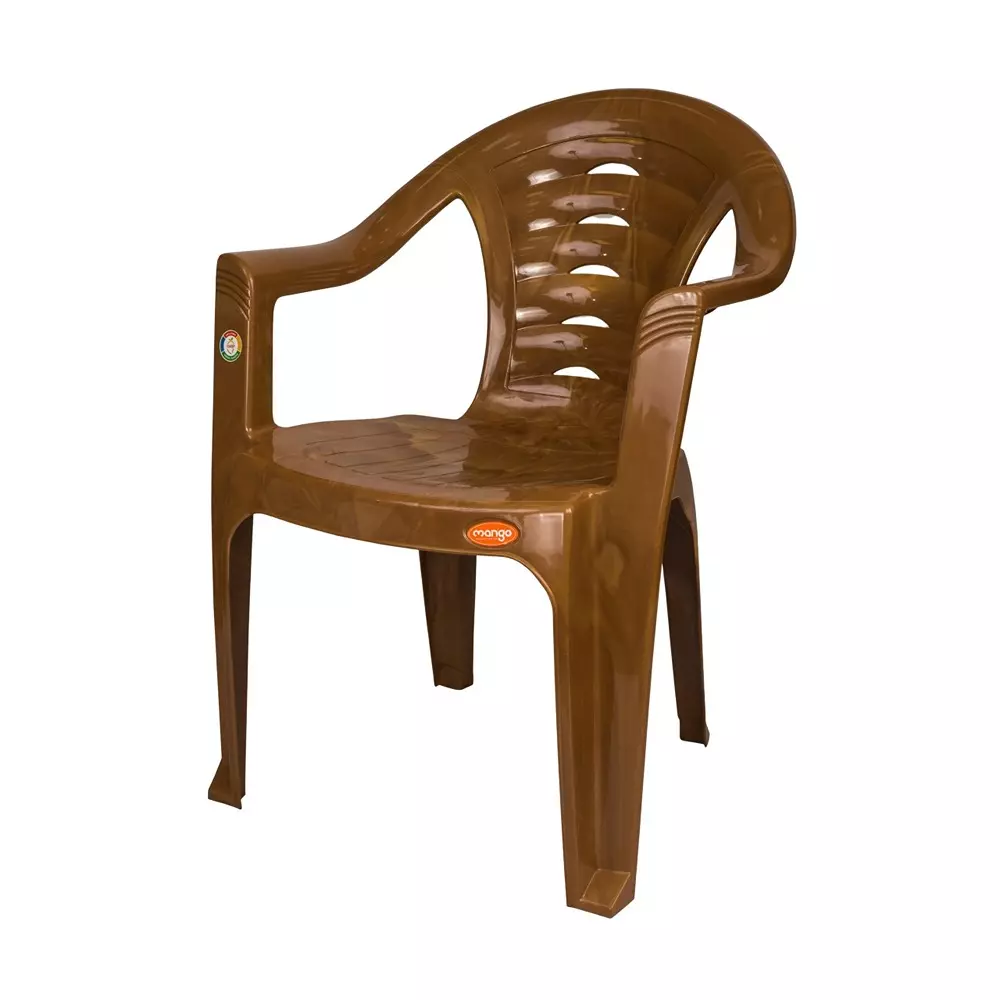 Mango Economy M 1061 Plastic Chair with Armrest 558.8x558.8x787.4 mm, Sandal Wood