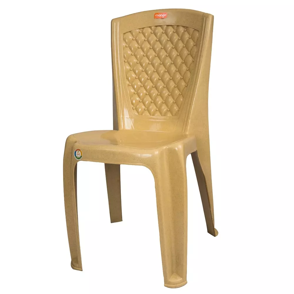 Mango BLOSSOM Armless Chair 533.4x381x863.6 mm Marble Beige for Indoors & Outdoors