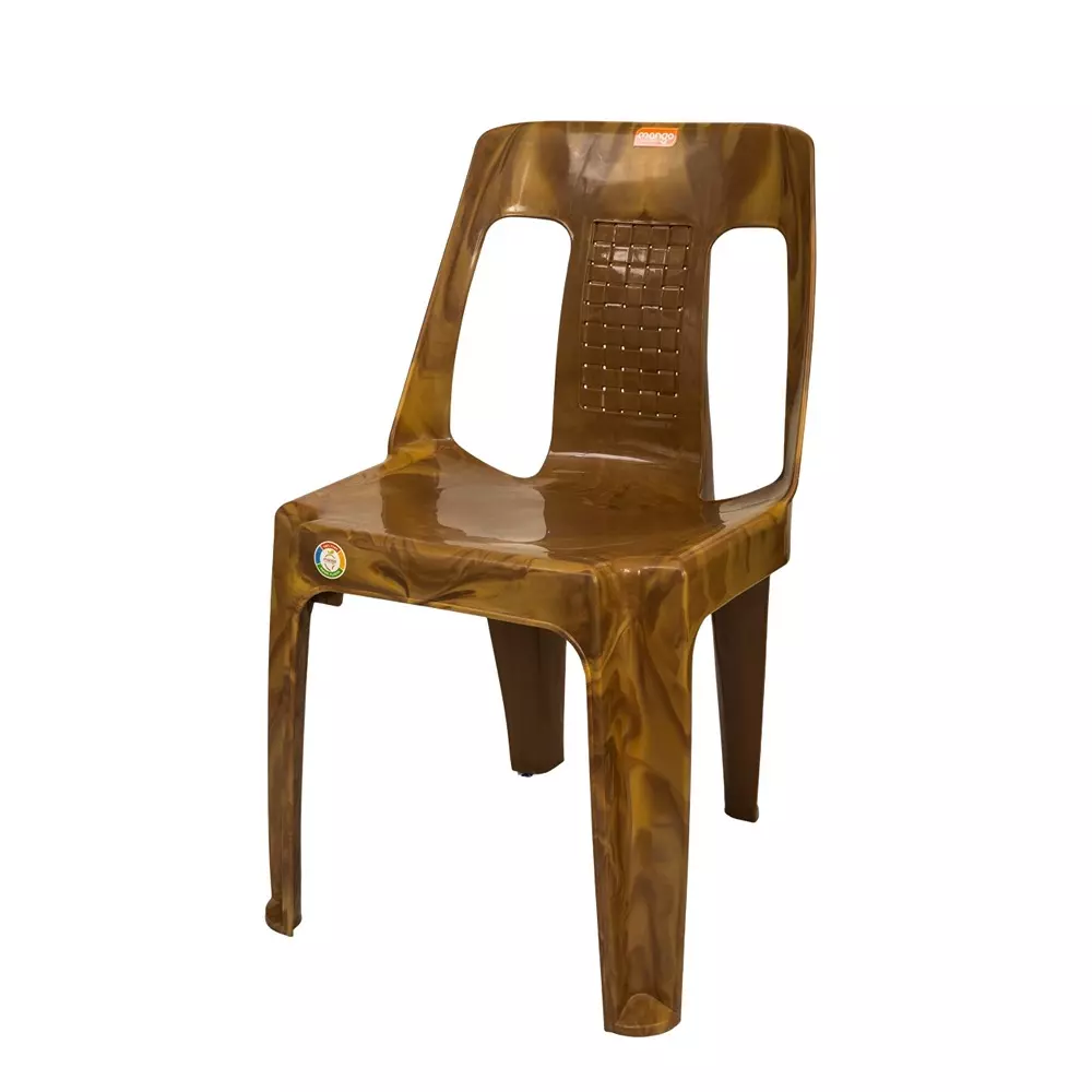 Mango PRESTIGE Armless Chair 533.4x457.2x787.4 mm Sandal Wood for Indoors & Outdoors