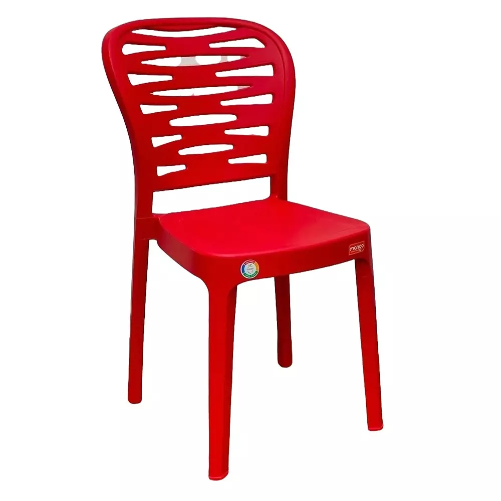 Mango SUSHI Armless Chair 558.8x381x838.2 mm Red for Indoors & Outdoors