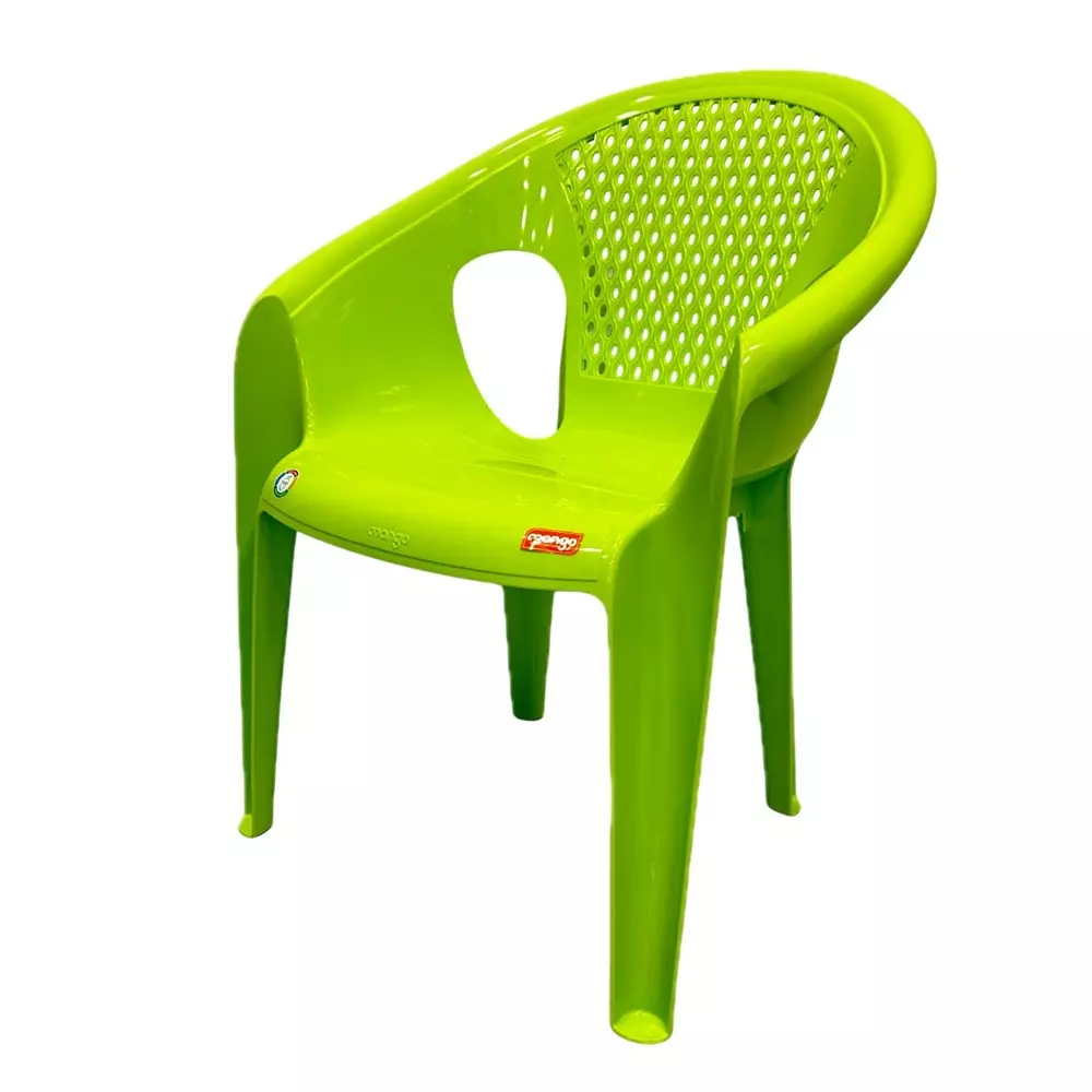 Mango Medium SUPER Plastic Chair with Armrest 635x482.6x838.2 mm, Citrus Green