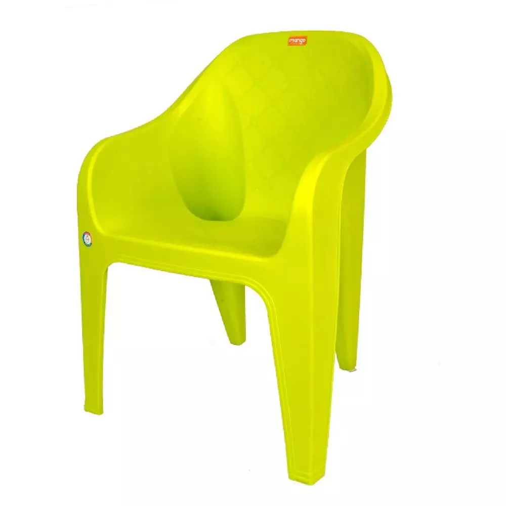 Mango Medium ZINC Plastic Chair with Armrest 430x340x290 mm Citrus Green