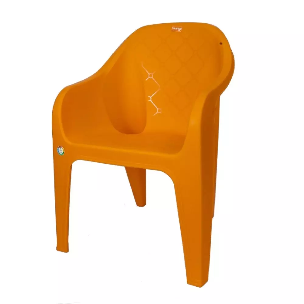 Mango Medium ZINC Plastic Chair with Armrest 430x340x290 mm Mango Orange
