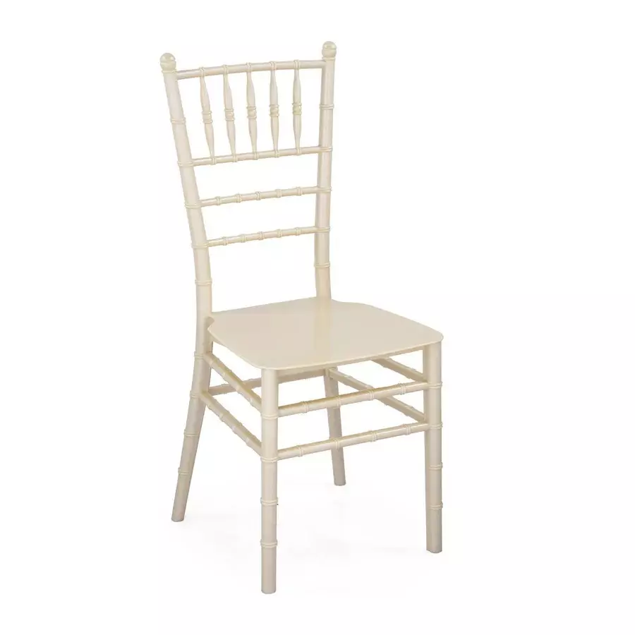 Nilkamal Bliss Armless Plastic Chair Steel Pearl White Color