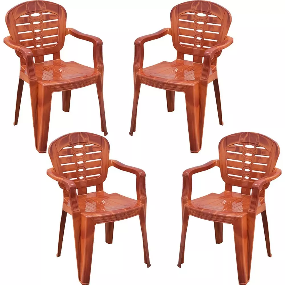 swagath-plastic-chair-with-arm-rest-teakwood-matte-finish-100-kg-load-capacity-high-back-for-indoor-outdoor-use-sw-1502