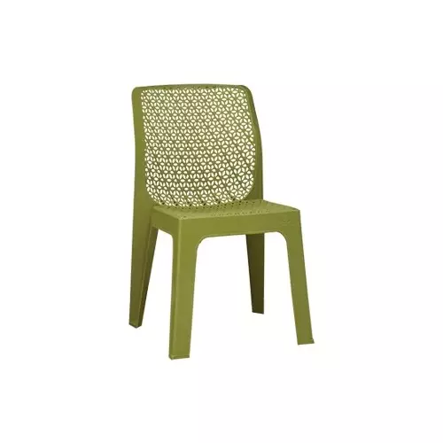 Italica Oxy Series Plastic Armless Chair Olive Green Color, 5205