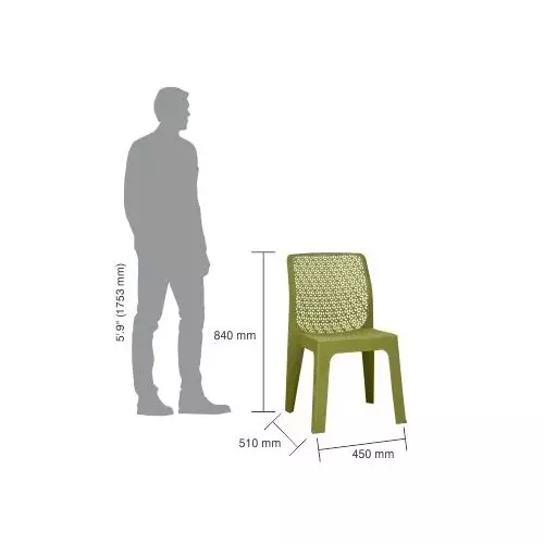 italica-oxy-series-plastic-armless-chair-olive-green-color-5205