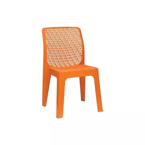 Italica Oxy Series Plastic Armless Chair Orange Color, 5205