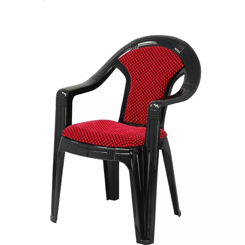 swagath-adore-cafeteria-cushioned-chair-with-arm-rest-plastic-black-body-with-red-cushioned-seat-82x59x59-cm-size-adore-bkbr-2-pack-of-2-pcs
