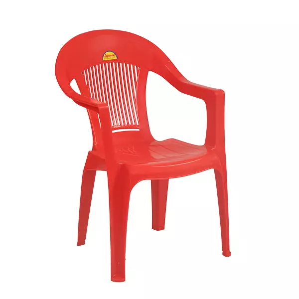 Supreme Sigma Plastic Monobloc&nbsp;with Arm Chair, Red