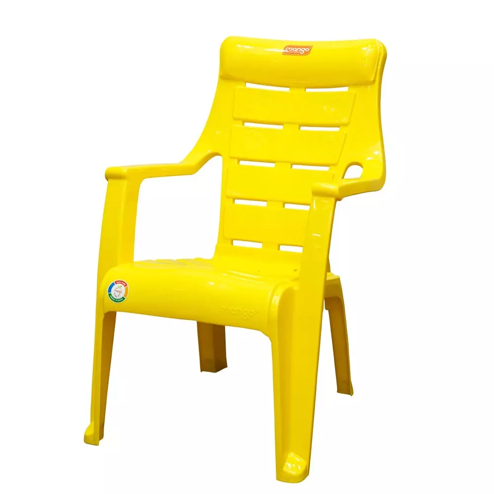 Mango ABCD Baby Chair with Armrest Polypropylene Plastic 457.2x381x584.2 mm Mango Yellow