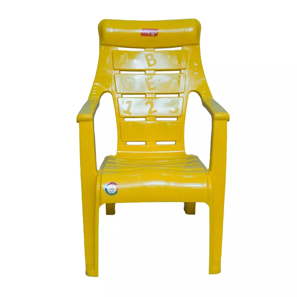 Mango ABCD Baby Chair with Armrest Polypropylene Plastic 457.2x381x584.2 mm Mango Yellow