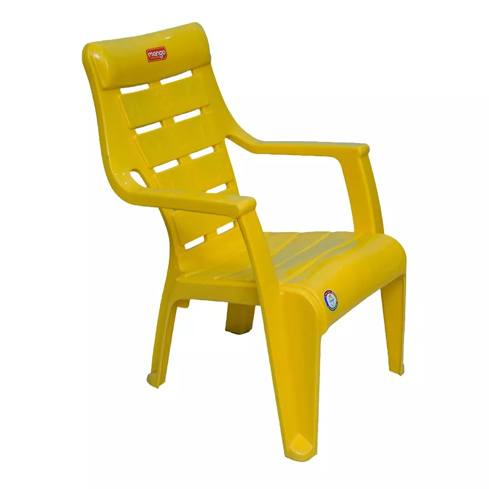 Mango ABCD Baby Chair with Armrest Polypropylene Plastic 457.2x381x584.2 mm Mango Yellow