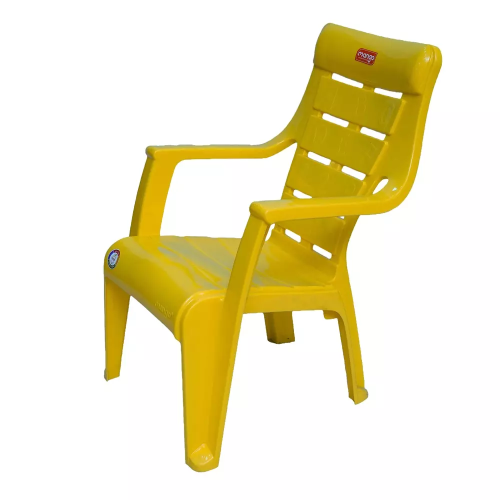 Mango ABCD Baby Chair with Armrest Polypropylene Plastic 457.2x381x584.2 mm Mango Yellow