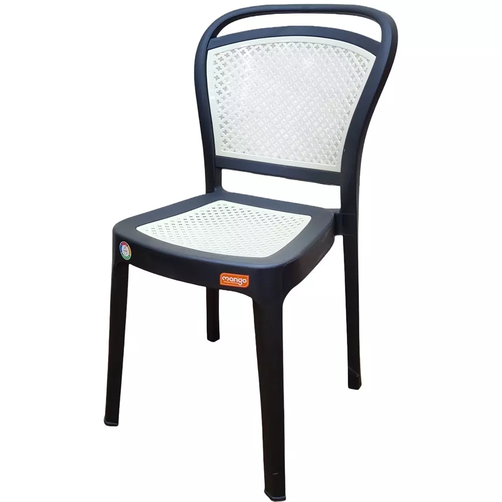 Mango SINGER Armless Chair 558.8x381x838.2 mm Jet Black for Indoors & Outdoors