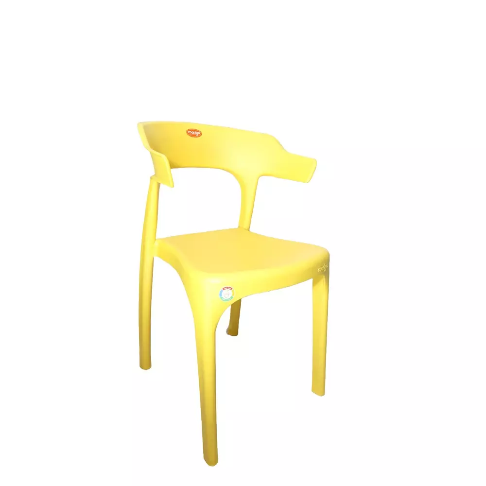 Mango STANLY Armless Chair 406.4x431.8x762 mm Yellow for Indoors & Outdoors