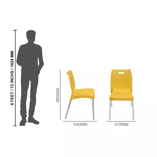 swagath-dining-chair-plastic-primary-material-stainless-steel-leg-material-pre-assembled-type-yellow-color-mintela-yl-2-pack-of-2-pcs