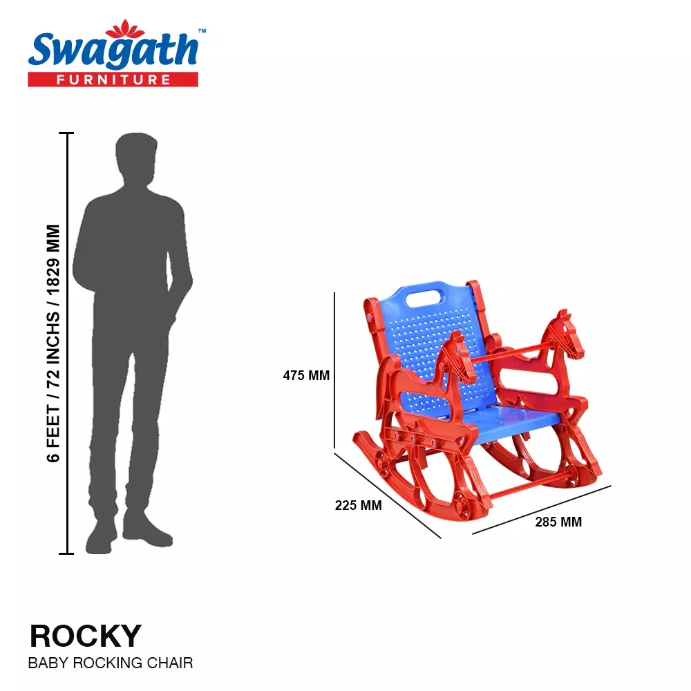 swagath-red-blue-plastic-kids-rocking-chair-set-of-5