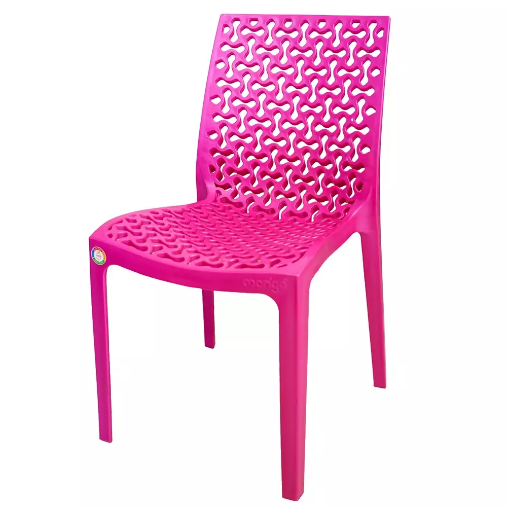Mango Premium VANILLA Plastic Chair 419.1x419.1x812.8 mm Pink for Indoors & Outdoors