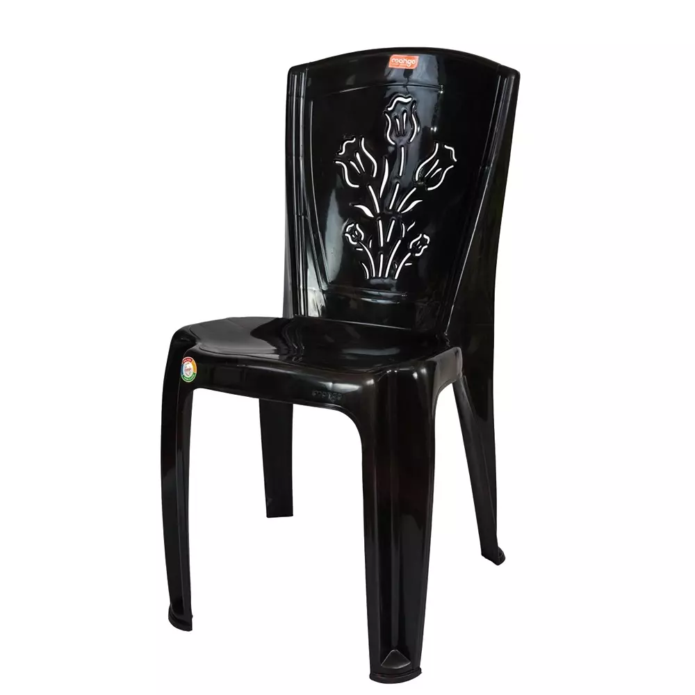 Mango SUMMER Armless Chair 533.4x381x863.6 mm Cherry Black for Indoors & Outdoors