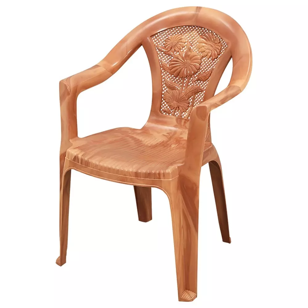 swagath-plastic-chair-with-armrest-sandal-wood-color-for-cafe-home-and-office-sw-308-pack-of-2-pcs