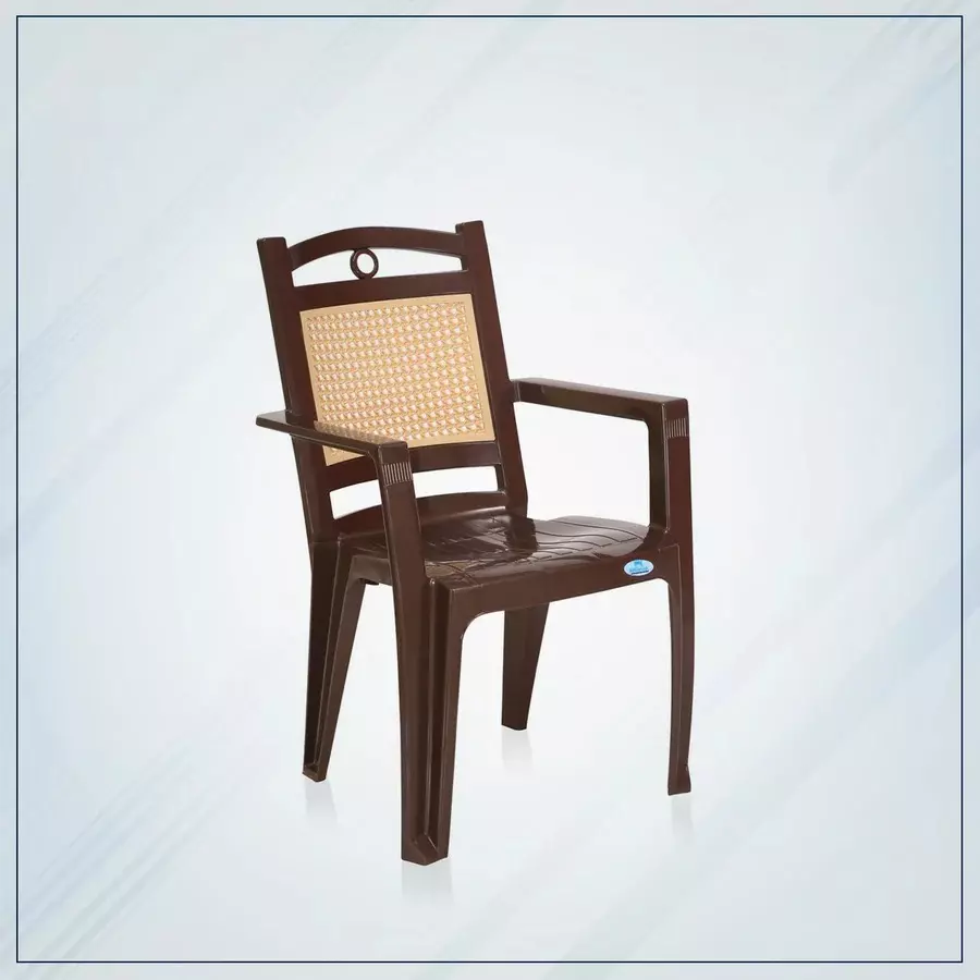 nilkamal-premium-plastic-armrest-chair-125-kg-weight-capacity-weather-brown-and-biscuit-color