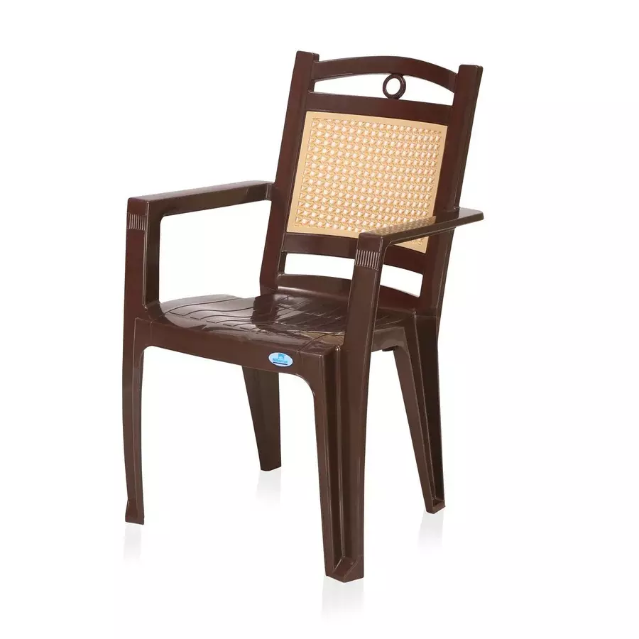 nilkamal-premium-plastic-armrest-chair-125-kg-weight-capacity-weather-brown-and-biscuit-color
